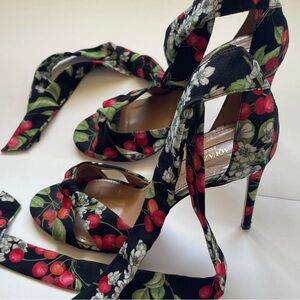 Aquazzura Cherry “All Tied Up” Heels